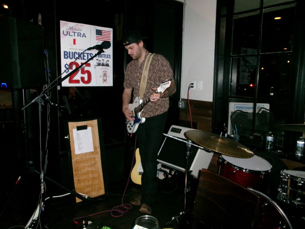 Chris on Lead Guitar at Brewers Cask